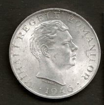 1946 ROMANIAN 100,000 LEI SILVER CROWN ***BU*** - $69.00