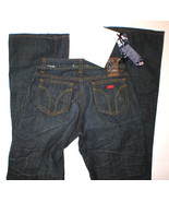 New NWT MISS SIXTY JEANS RIGID EXTRA LOW TY 25 X 33 Boot Dark Blue  - $110.00