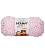 Spinrite Bernat Softee Chunky Yarn-Baby Pink - $17.21