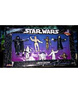 Star Wars 8 Character Bendems Set 1992 Vader Luke Leia R2-D2 Ewok Etc. in Box   - $24.95