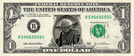 YODA - Real Dollar Bill Star Wars Disney Cash Money Collectible Memorabi... - $8.88