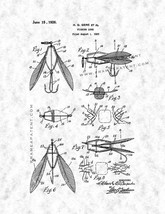 An item in the Art category: Fishing Lure Patent Print - Gunmetal