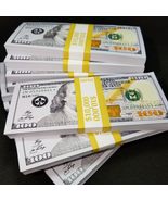 50K FULL PRINT Realistic Prop  Money New Fake 100 Dollar Bills REAL CASH... - $32.62