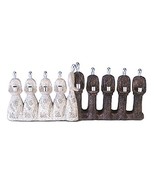 Contemporary Menorah "Best Friends" Stone and Pewter [Kitchen] - $90.86