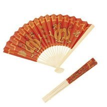 Chinese New Year Dragon Folding Fans - Party Favors &amp; Fans - $19.59