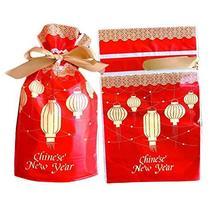 Pigeon Fleet 20 Pcs Chinese Lantern New Year Gift Wrapping Bags Candy Ba... - $17.78