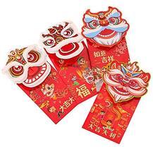 12 Pieces Chinese Happy New Year Red Envelopes Lucky Money Envelopes (Li... - $13.29