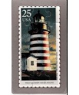 USPS POSTCARD - Lighthouses Commemorative Puzzle series - WEST QUODDY HE... - $10.00