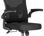 Naspaluro High-Back Computer Chair With Adjustable Headrest, Flip-Up Arm... - $90.96