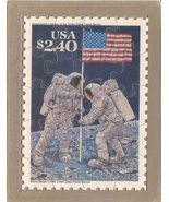 USPS POSTCARD - Commemorative Puzzle series - MOON LANDING - FREE SHIPPING - $15.00