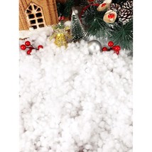 Christmas Fake Snow Decor Artificial Snow Fluffy Fiber Stuffing Snow Cov... - $19.99