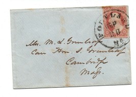 Postal Cover Petite Portland Maine to Cambridge MA to Honorable James Gr... - $25.00