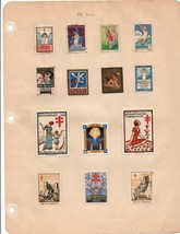 Collection of European christmas seals tuberculosis cindarellas Charity ... - $75.00