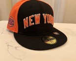 New York Knicks New Era City Edition  59FIFTY Fitted Hat-Black 7 3/8 - $26.73