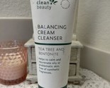 Clean beauty Balancing Cream Cleanser Tea Tree &amp; Bentonite 8 fl oz / 236 mL - $16.82