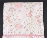 Laura Ashley Floral Baby Blanket La Vine Print White Rickrack Trim Target - $12.99