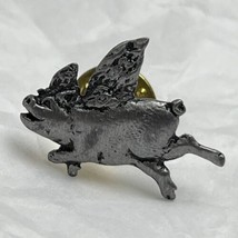 Flying Pig When Pigs Fly Barnyard Animal Enamel Lapel Hat Pin Pinback - $5.95