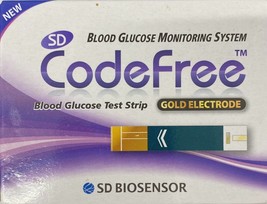 50 TEST STRIPS CODEFREE BLOOD GLUCOSE MONITORING SYSTEM GOLD ELECTRODE - $35.01+