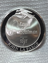 Sterling Silver 1 Troy Oz Maua Our Boatman 1891 Farge Franklin Mint Amer... - $49.45