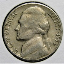 1954 S US Jefferson Nickel 5 Cents Coin - $1.99