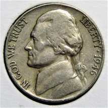 1946 P US Jefferson Nickel 5 Cents Coin - $1.99