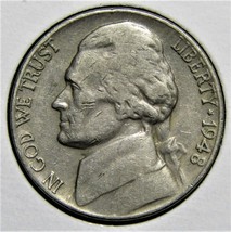 1948 P US Jefferson Nickel 5 Cents Coin - $1.99