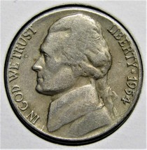 1954 S US Jefferson Nickel 5 Cents Coin - $1.99