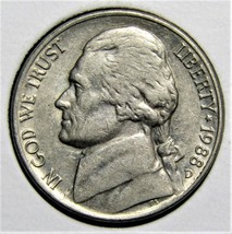 1988 D US Jefferson Nickel 5 Cents Coin - $1.99