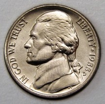 1988 D US Jefferson Nickel 5 Cents Coin - $1.99