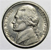 1985 D US Jefferson Nickel 5 Cents Coin - $1.99