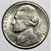 1978 D US Jefferson Nickel 5 Cents Coin - $1.99