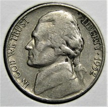 1952 S US Jefferson Nickel 5 Cents Coin - $1.99