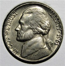 1961 P US Jefferson Nickel 5 Cents Coin - $1.99