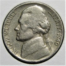 1940 P US Jefferson Nickel 5 Cents Coin - $1.99