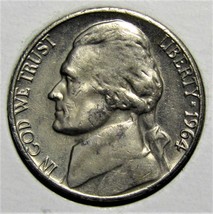 1964 P US Jefferson Nickel 5 Cents Coin - $1.99