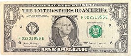 $1 One Dollar Bill 02231955 birthday anniversary February 23 or March 22... - $29.99