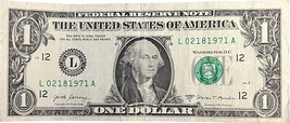 $1 One Dollar Bill 02181971 birthday anniversary February 18 or August 2... - $29.99