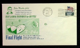  X-24A Final Flight 1971 Postal Cover Edwards AFB John Manke Pilot NASA - $9.45