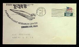  X-24B Experimental Airplane 1973 Postal Cover John Manke Pilot Edwards ... - $9.45