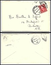 1909 MASSACHUSETTS Cover - Woburn to Rochester, NH K13 - $2.96