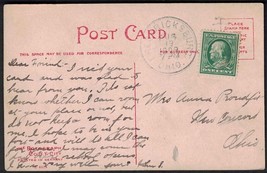 1910 OHIO Postcard - Fredericksburg to New Concord, Ohio F20 - $2.96