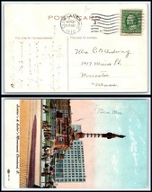 1910 US Postcard - Cleveland, Ohio to Worcester, Massachusetts E1 - $2.96