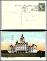 1910 CONNECTICUT Postcard - Hartford to Hampton, CT N1 - $2.96