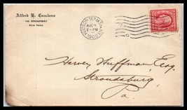 1909 US Cover - New York, NY to Stroudsburg, Pennsylvania R9 - $2.96