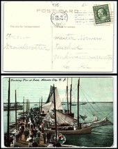 1910 US Postcard - Atlantic City, New Jersey to Jenkintown, Pennsylvania T3 - $2.96