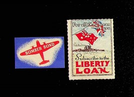 Liberty Loan Bomber Bond Cinderella Stamps WWI Military - $8.50