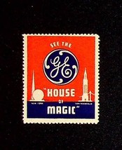 See The GE House Of Magic 1939 World&#39;s Fair Poster Stamp MNH NY San Fran... - $8.50