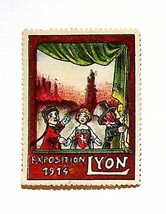 International Exposition Of Lyon France Cinderella Poster Stamp MH Puppe... - $8.50