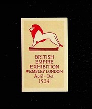 British Empire Exhibition Wembley London 1924 Poster Stamp MH - $8.50