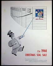 1944 Christmas Seal Stamp Promotional Brochure National Tuberculosis Ass... - $8.86